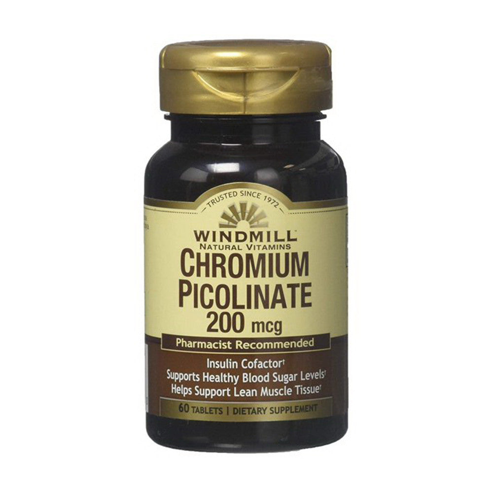 Chromium Picolinate 200 Mcg Tablets By Windmill - 60 Ea